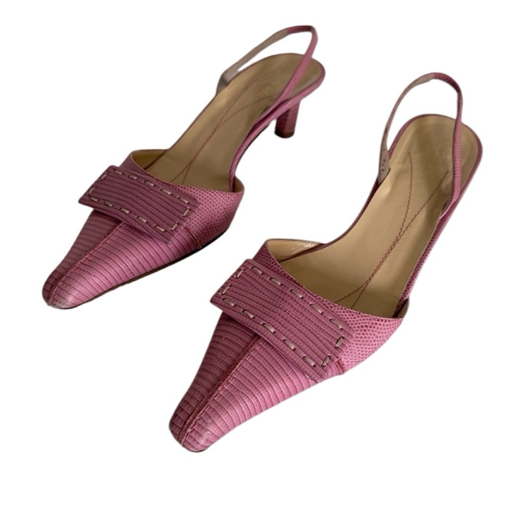 Kate Spade Pointed Toe Sling Back Vintage Kitten Heels Size 7.5 Y2K 2000s
